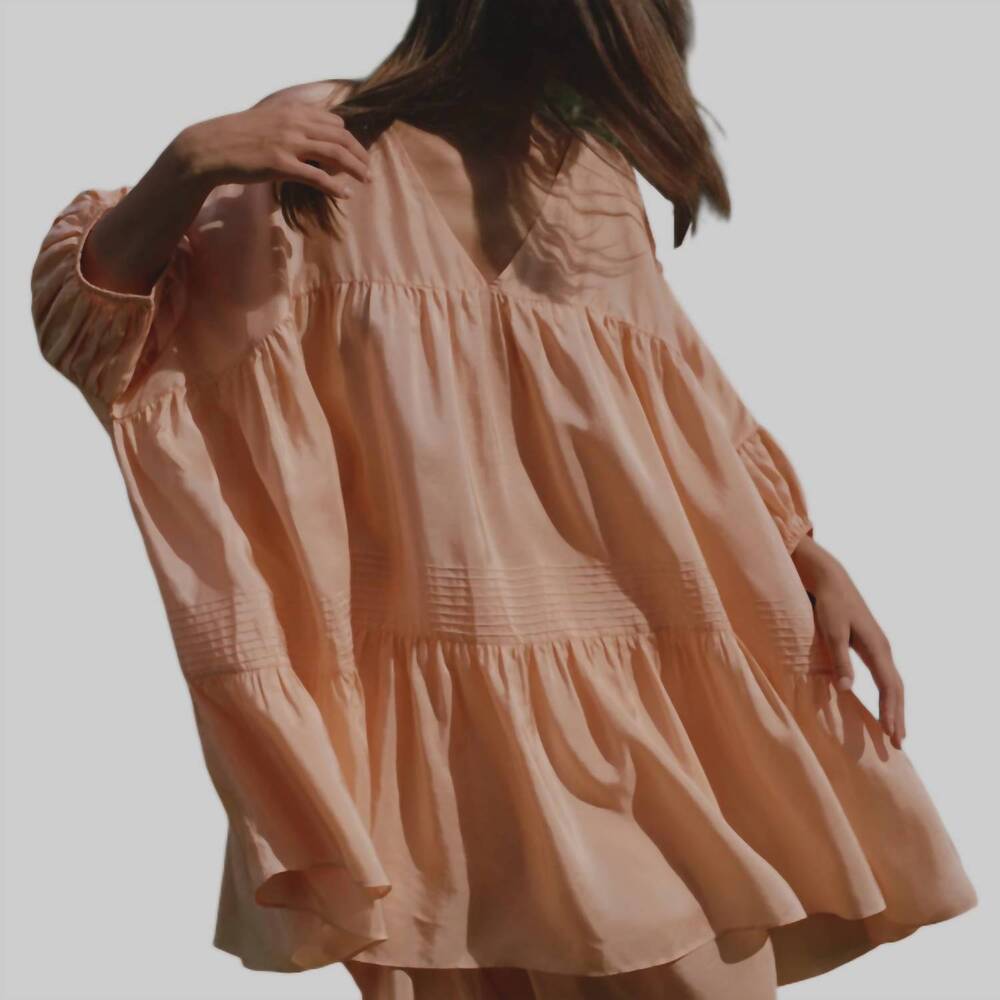 NEW ANAAK airi mini dress in cantaloupe - Picture 2 of 2